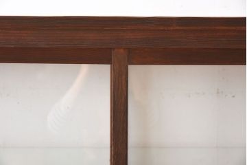 【I様ご決済用(加工費込)】和製アンティーク　レトロな風合いが素敵なガラスケース(ショーケース、陳列棚)