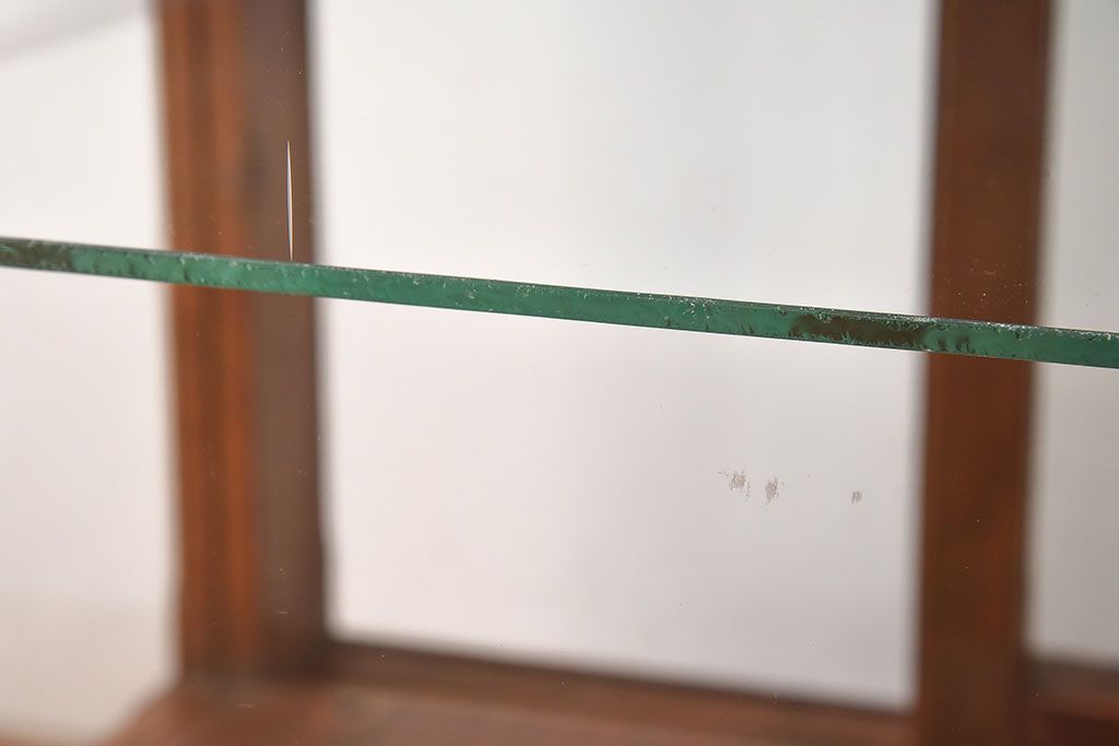 【I様ご決済用(加工費込)】和製アンティーク　レトロな風合いが素敵なガラスケース(ショーケース、陳列棚)