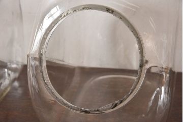 アンティーク雑貨　レトロな質感が素敵なアンティーク猫瓶(ガラス瓶)2個セット(1)