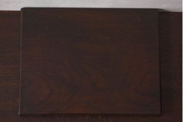 アンティーク雑貨　明治大正期　総ケヤキ材　力強い木目が印象的な花台