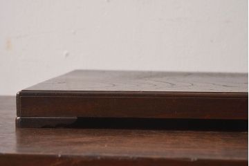 アンティーク雑貨　明治大正期　総ケヤキ材　力強い木目が印象的な花台