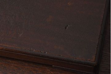 アンティーク雑貨　明治大正期　総ケヤキ材　力強い木目が印象的な花台