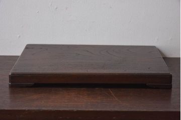 アンティーク雑貨　明治大正期　総ケヤキ材　力強い木目が印象的な花台