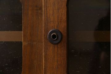 アンティーク家具　和製アンティーク　3杯引き出し付き!鉄脚箪笥ローボード(ローチェスト)