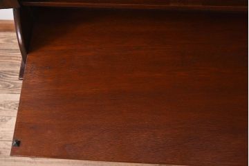 大正ロマン　彫刻が美しい豪華な面持ちの収納棚(戸棚、ライティングキャビネット)