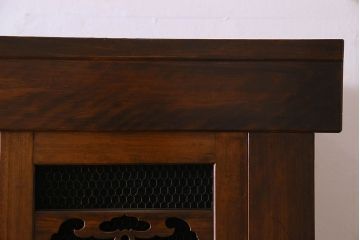 アンティーク家具　古民具・骨董　欅・檜材　昇り引き出し付き!六尺水屋箪笥(食器棚、収納棚)