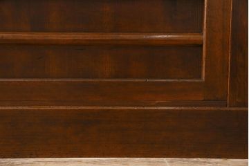 アンティーク家具　古民具・骨董　欅・檜材　昇り引き出し付き!六尺水屋箪笥(食器棚、収納棚)