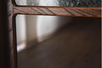 アンティーク家具　和製アンティーク　前面欅材　杢目が魅力的な茶箪笥(茶棚、収納棚)