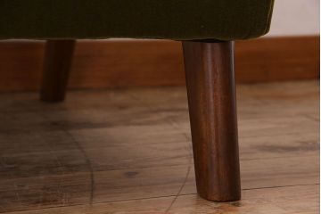 レトロ家具　昭和レトロ　カバ材　落ち着きのあるカラーのアームチェア(シングルソファ)