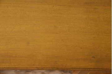 レトロ家具　レトロスタイル　和製アンティークの栓材製片袖机(デスク)