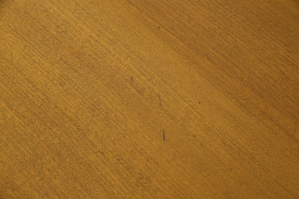 レトロ家具　レトロスタイル　和製アンティークの栓材製片袖机(デスク)