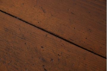 アンティーク家具　珍しい両面使い仕様!モールガラス引き戸のアンティーク作業台