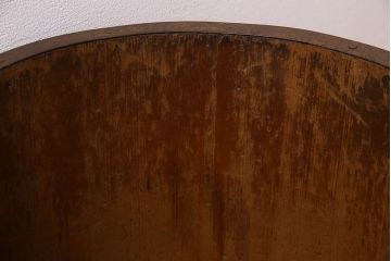 アンティーク雑貨　古民具・骨董　古い木の質感が味わい深い一斗マス・斗棒(植木鉢)