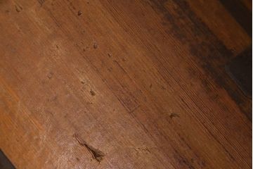 アンティーク雑貨　古民具・骨董　古い木の質感が味わい深い一斗マス・斗棒(植木鉢)