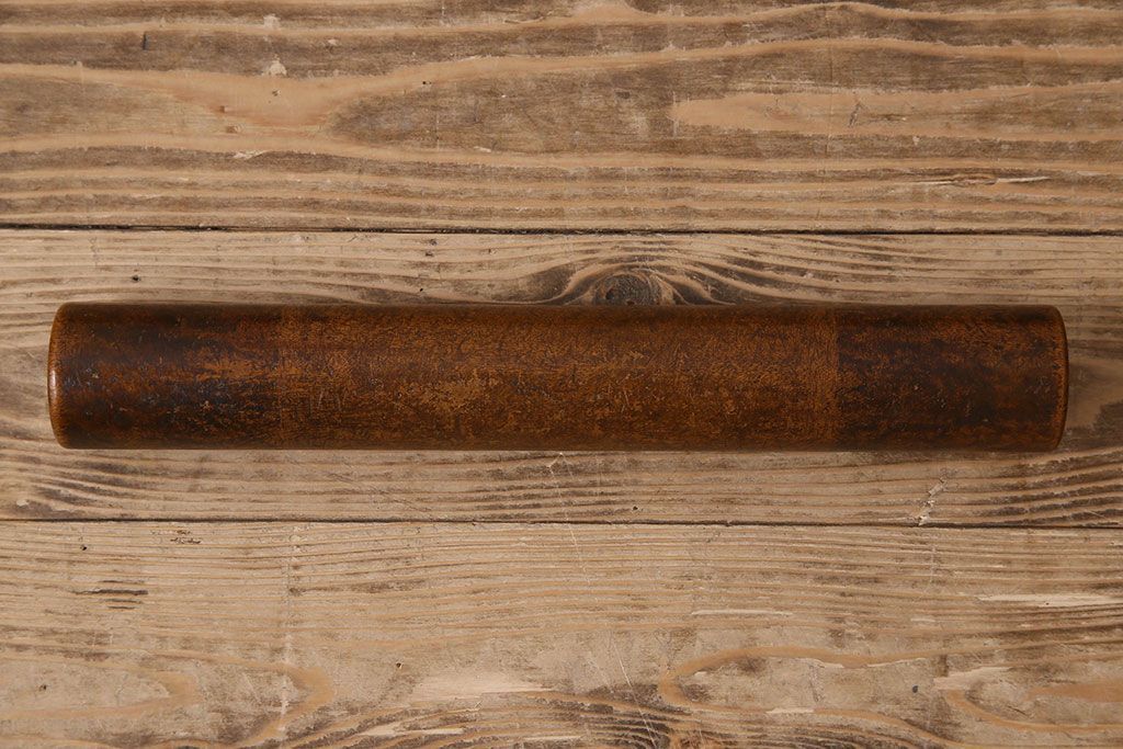 アンティーク雑貨　古民具・骨董　古い木の質感が味わい深い一斗マス・斗棒(植木鉢)