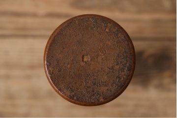 アンティーク雑貨　古民具・骨董　古い木の質感が味わい深い一斗マス・斗棒(植木鉢)