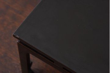 アンティーク雑貨　【H様ご成約済み・ご決済用】古民具・骨董　漆塗　渦巻きの蒔絵が素敵な花台(飾り台)