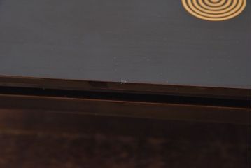 アンティーク雑貨　【H様ご成約済み・ご決済用】古民具・骨董　漆塗　渦巻きの蒔絵が素敵な花台(飾り台)