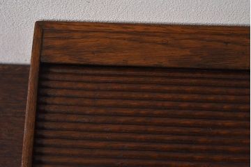 アンティーク雑貨　和製アンティーク　シャッター扉付きペン入れ(小物入れ、道具箱)