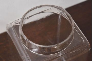 アンティーク雑貨　古い駄菓子屋のガラス瓶(ビン)2個セット(1)