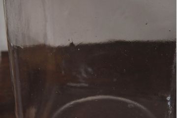 アンティーク雑貨　古い駄菓子屋のガラス瓶(ビン)2個セット(1)