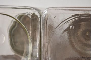 アンティーク雑貨　古い駄菓子屋のガラス瓶(ビン)2個セット(1)