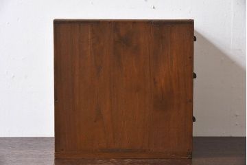 アンティーク家具　和製アンティーク　総桐材　古い木の小引き出し(小物入れ、裁縫箱)