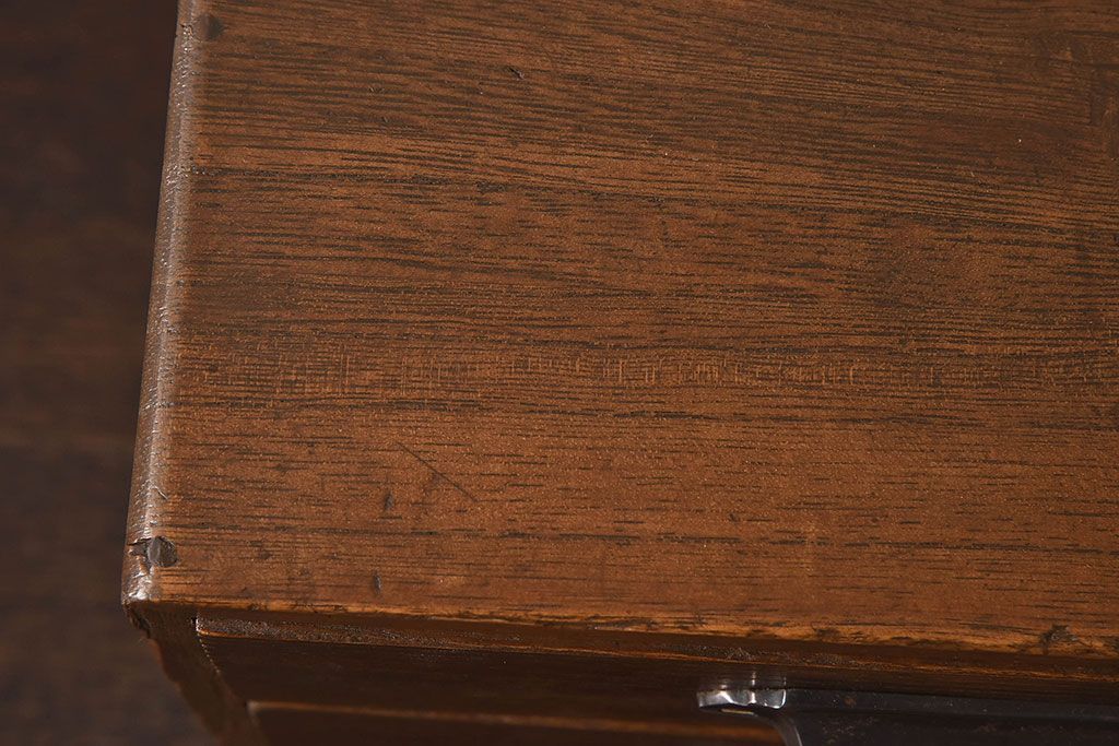 アンティーク家具　和製アンティーク　総桐材　古い木の小引き出し(小物入れ、裁縫箱)