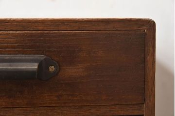 アンティーク家具　和製アンティーク　総桐材　古い木の小引き出し(小物入れ、裁縫箱)