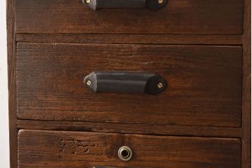 アンティーク家具　和製アンティーク　総桐材　古い木の小引き出し(小物入れ、裁縫箱)