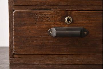 アンティーク家具　和製アンティーク　総桐材　古い木の小引き出し(小物入れ、裁縫箱)