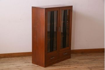 レトロ家具　昭和レトロ　シンプルなデザインの本箱(ブックケース、収納箱)