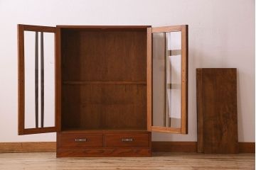 レトロ家具　昭和レトロ　シンプルなデザインの本箱(ブックケース、収納箱)