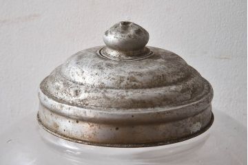 アンティーク雑貨　昭和レトロ　愛らしいデザインの地球瓶(ガラス瓶)(1)