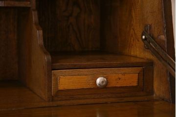 アンティーク家具　大正ロマン　機能性とデザイン性を両立したライティングビューロー(机、在宅ワーク、在宅用デスク)