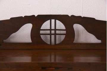 アンティーク家具　大正ロマン　機能性とデザイン性を両立したライティングビューロー(机、在宅ワーク、在宅用デスク)