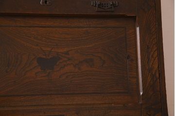 アンティーク家具 大正ロマン 機能性とデザイン性を両立したライティングビューロー(机、在宅ワーク、在宅用デスク)