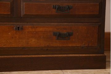 アンティーク家具 大正ロマン 機能性とデザイン性を両立したライティングビューロー(机、在宅ワーク、在宅用デスク)