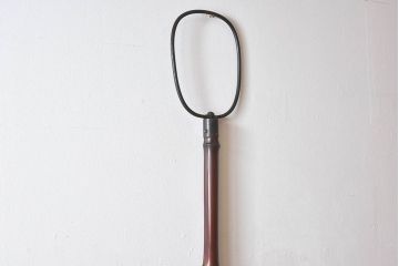 アンティーク雑貨　古民具・骨董　横木の凝った作り込みが味わえる中通し式の自在鉤
