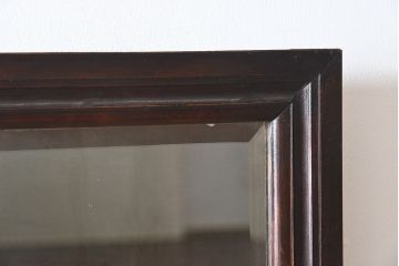 アンティーク雑貨　和製アンティーク　シンプルなデザインの壁掛けミラー(鏡)