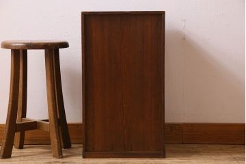 アンティーク家具　和製アンティーク　前面ケヤキ材　7段の小引き出し(小物入れ、裁縫箱)