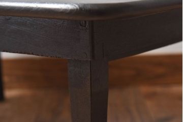 レトロ家具　昭和レトロ　シックな色合いが素敵な角ちゃぶ台(ローテーブル、座卓)