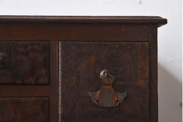 アンティーク雑貨　和製アンティーク　桑・桐材　上手物の小引き出し(小物入れ、裁縫箱)