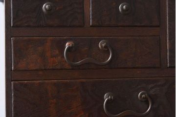 アンティーク雑貨　和製アンティーク　桑・桐材　上手物の小引き出し(小物入れ、裁縫箱)