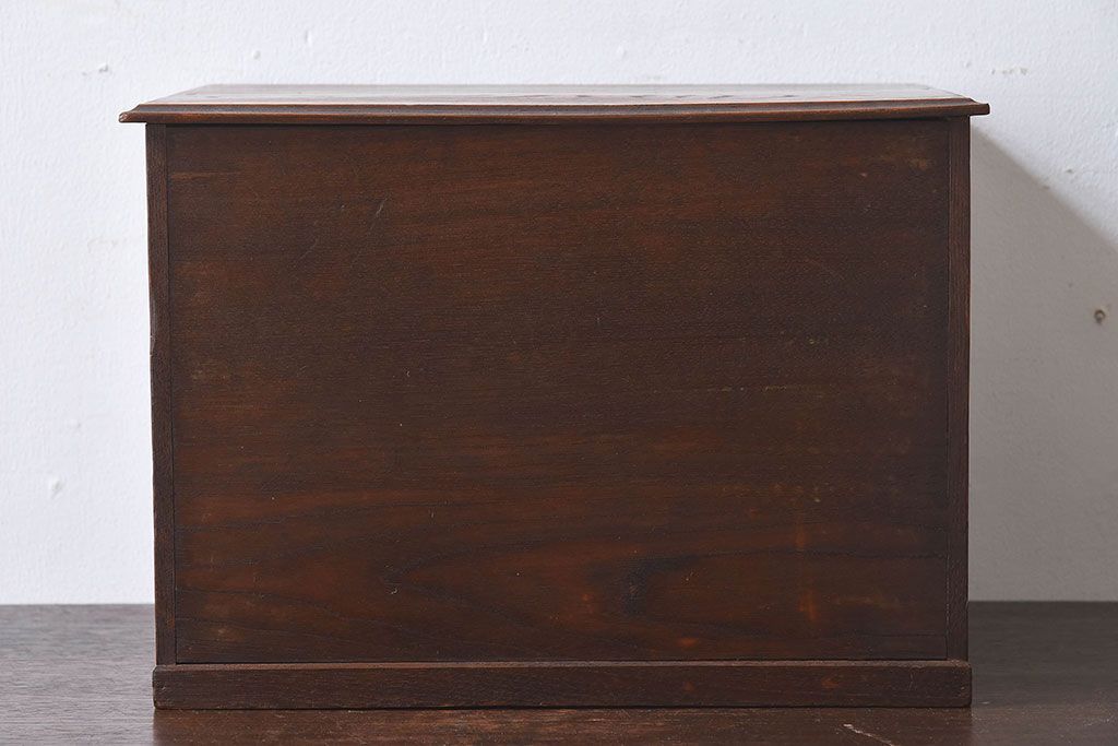 アンティーク雑貨　和製アンティーク　桑・桐材　上手物の小引き出し(小物入れ、裁縫箱)