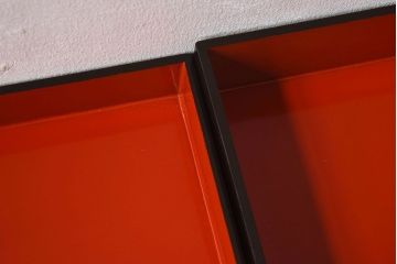 アンティーク雑貨　古民具・骨董　外箱付き　富士の蒔絵が描かれた漆重箱(野弁当箱)