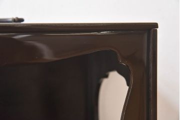 アンティーク雑貨　古民具・骨董　外箱付き　富士の蒔絵が描かれた漆重箱(野弁当箱)