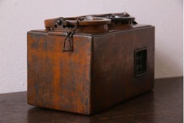 アンティーク雑貨　古民具・骨董　使い込まれた質感が味わい深い燗銅壺(かんどうこ)