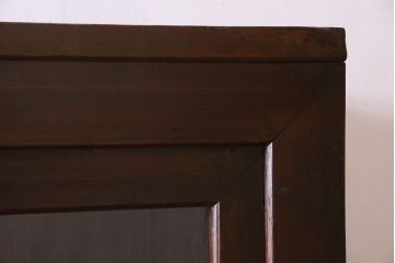 アンティーク家具　和製アンティーク　六尺　二段重ね関西収納棚(戸棚、水屋箪笥、ガラスケース)