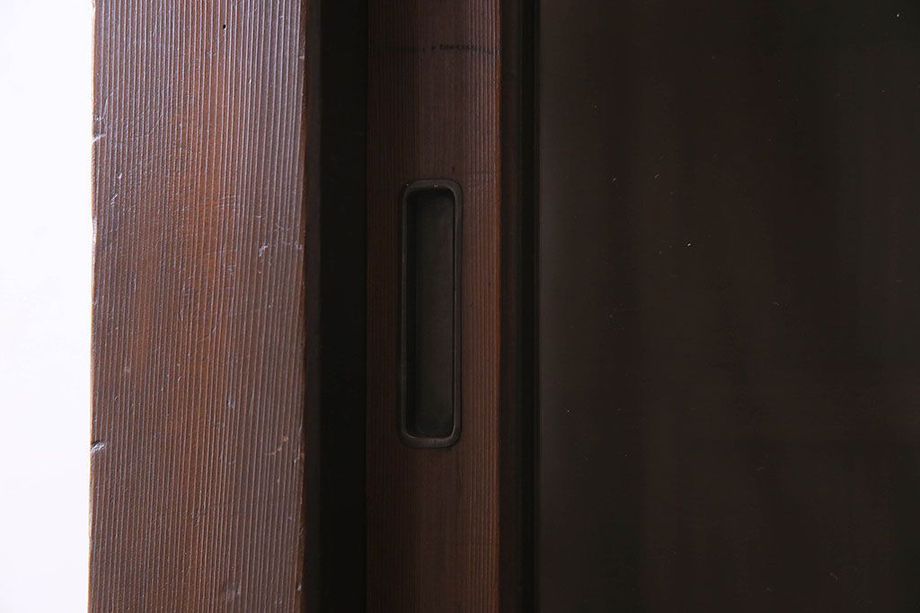 アンティーク家具　和製アンティーク　六尺　二段重ね関西収納棚(戸棚、水屋箪笥、ガラスケース)